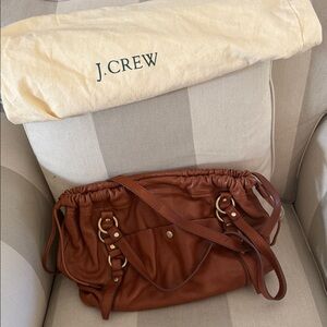 J. Crew Tan Leather Shoulder Bag 100% leather